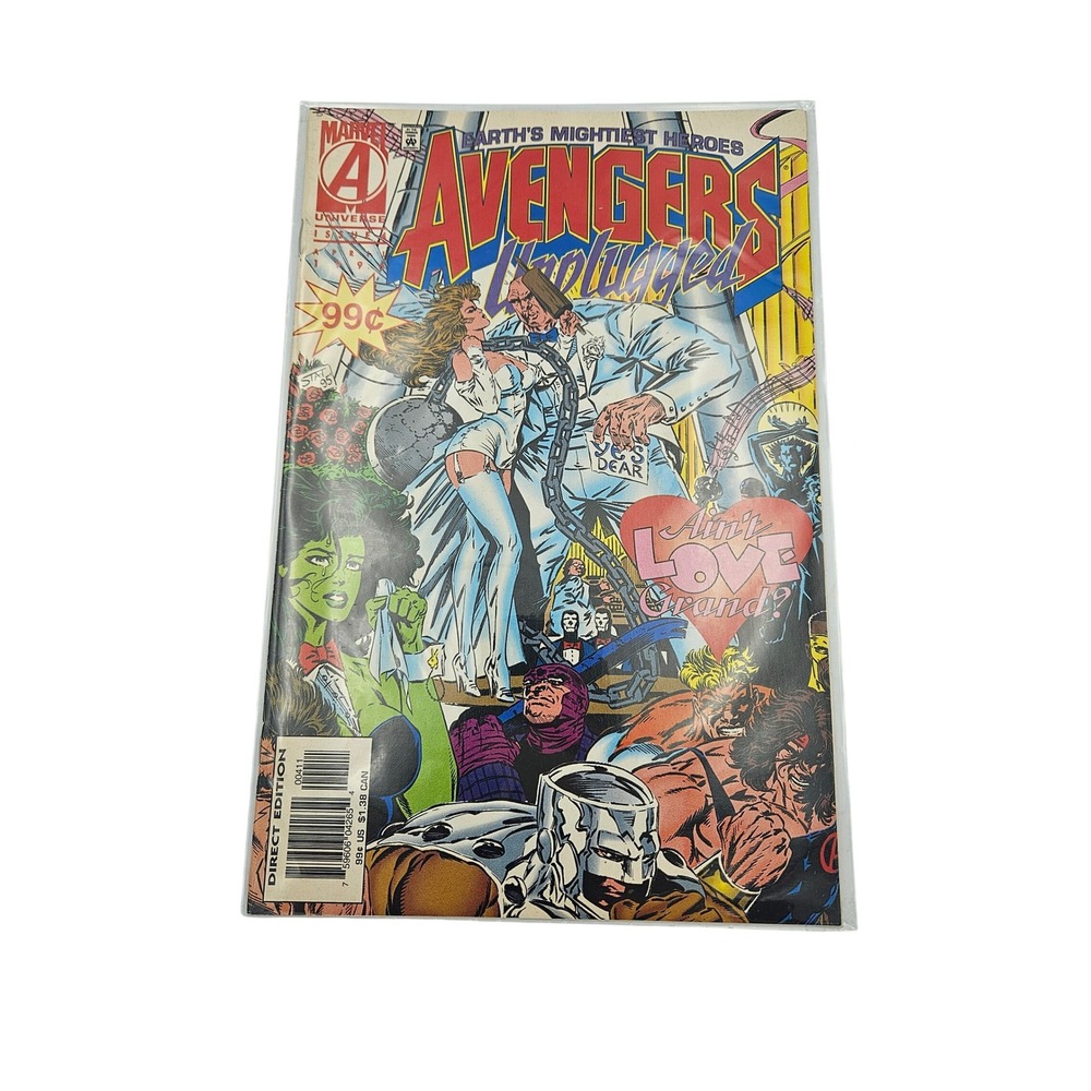 Marvel Avengers Unplugged Comic Book Issue 4 Direct Edition Collectible